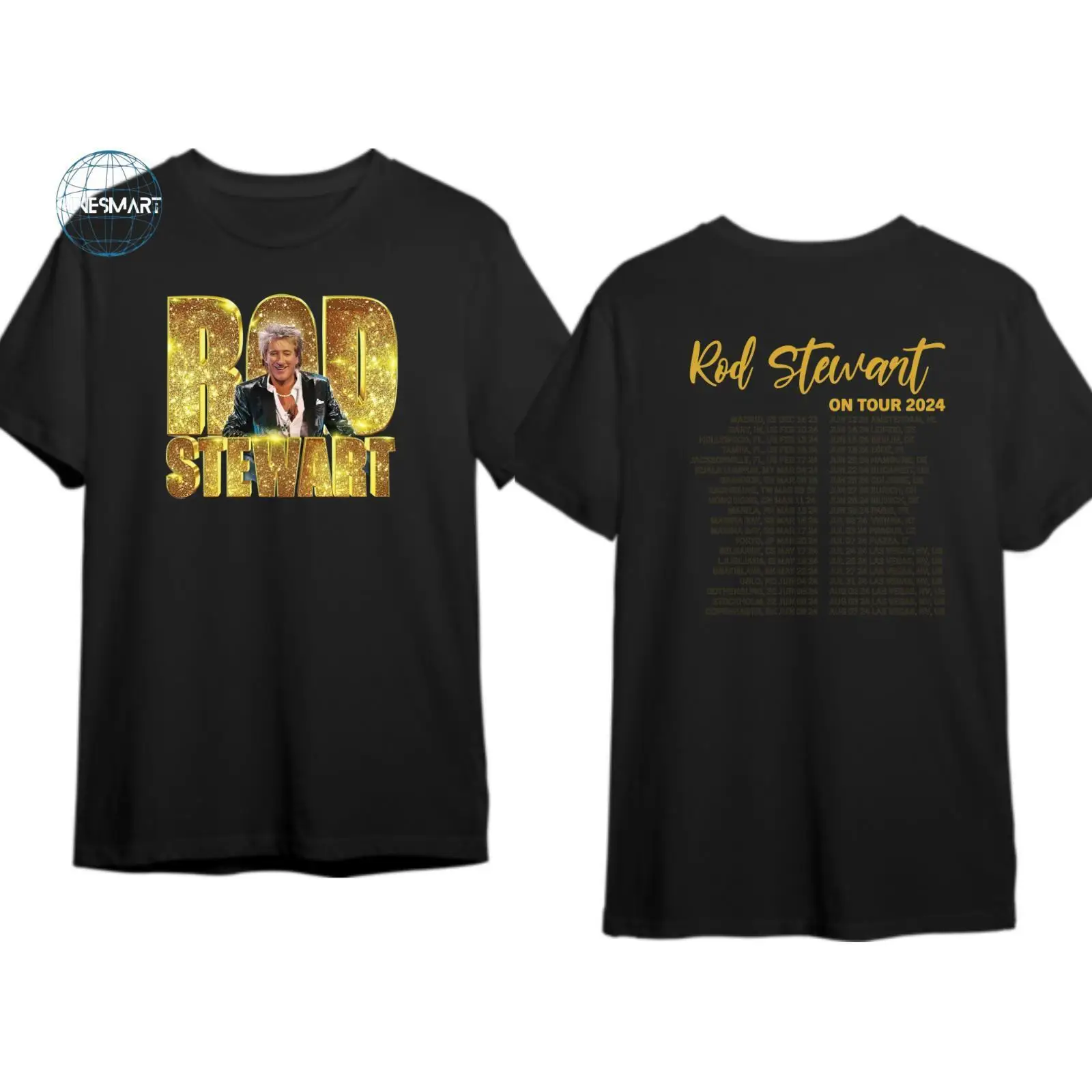 Rod Stewart On Tour 2024 T-Shirt   Rod Stewart Fan 2024 Concert