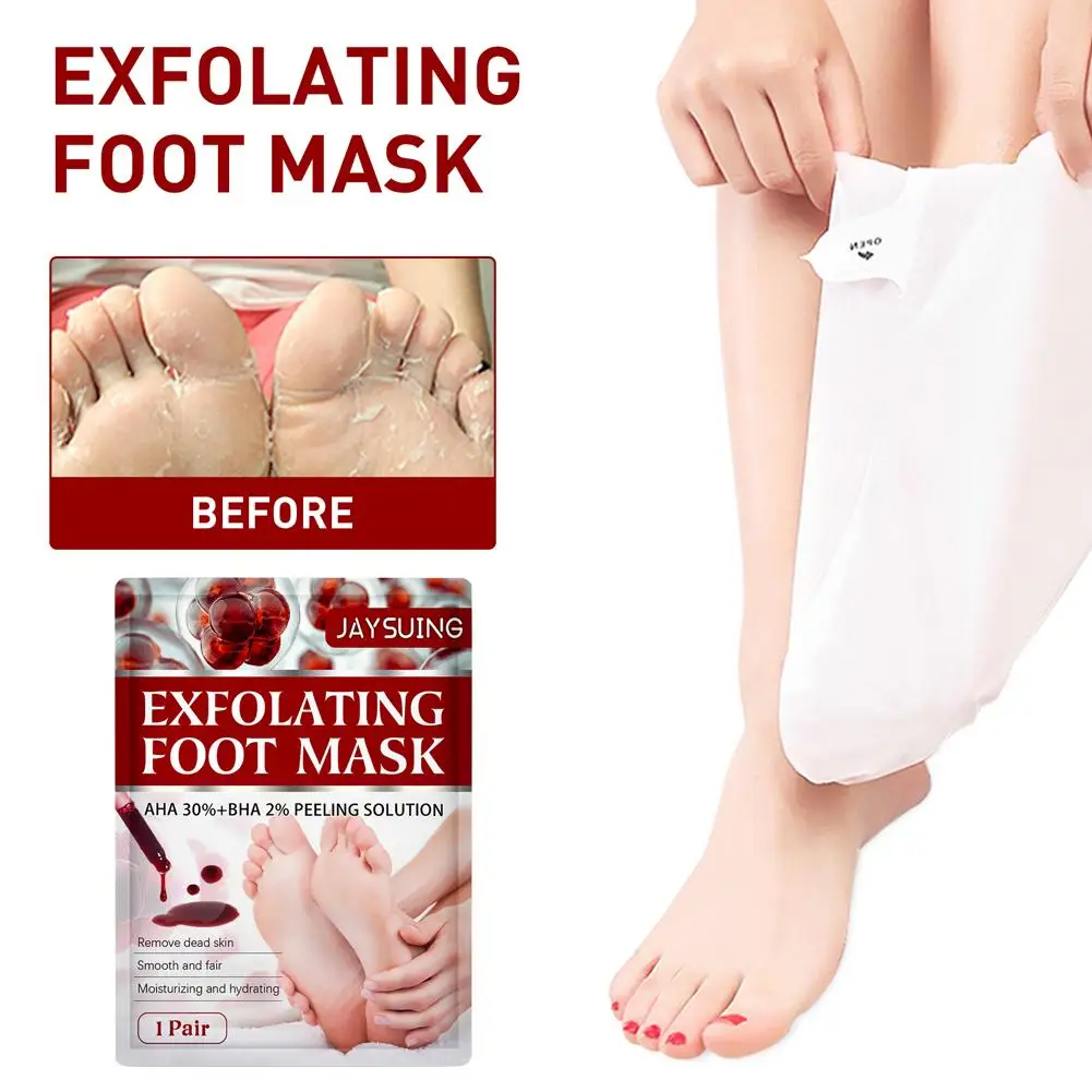 JAYSUING قدم قناع الجوارب قشر أداة العناية بالقدم ترطيب باديكير مكافحة الكراك كعب القدم مزيل الجلد الميت لمكافحة الكراك