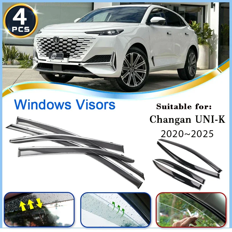 

Car Window Visors For Chery Tiggo 7 Fly DR F35 Qoros Young 2016~2025 Rainproof Window Deflector Windshield Guard Car Accessories