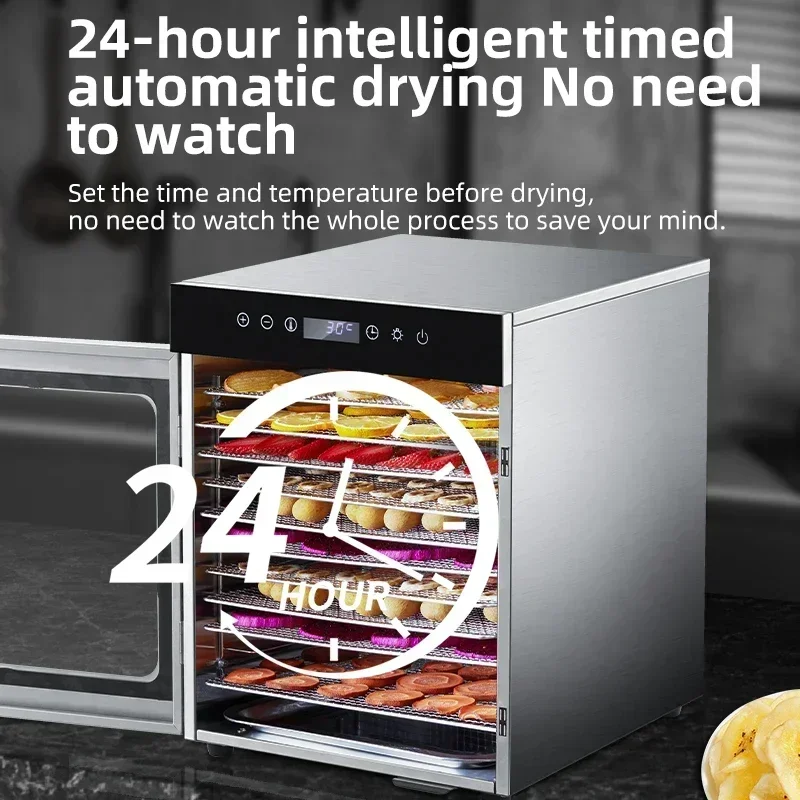 

Горячая распродажа: Электрическая сушилка для продуктов на 10 лотков для дома, ресторанов и отелей — сушилка для овощей и фруктов из нержавеющей стали