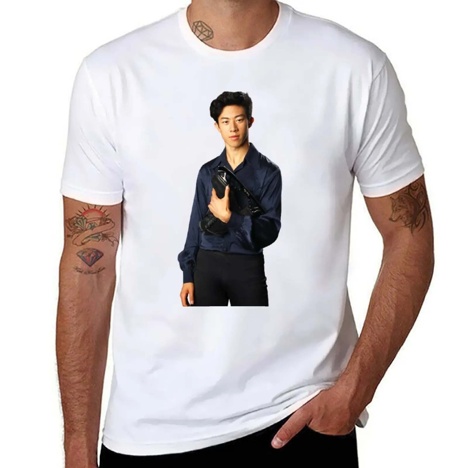 

Nathan Chen skater , Nathan Chen 2022 T-Shirt man t shirts graphic t shirts for man cotton T-Shirt