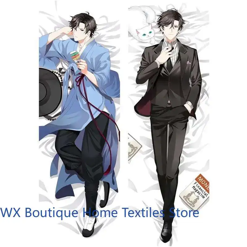 

Anime Mystic Messenger Yoosung 707 Lucie Zen Dakimakura Case Two-Sided 3D Print Pillow Covers