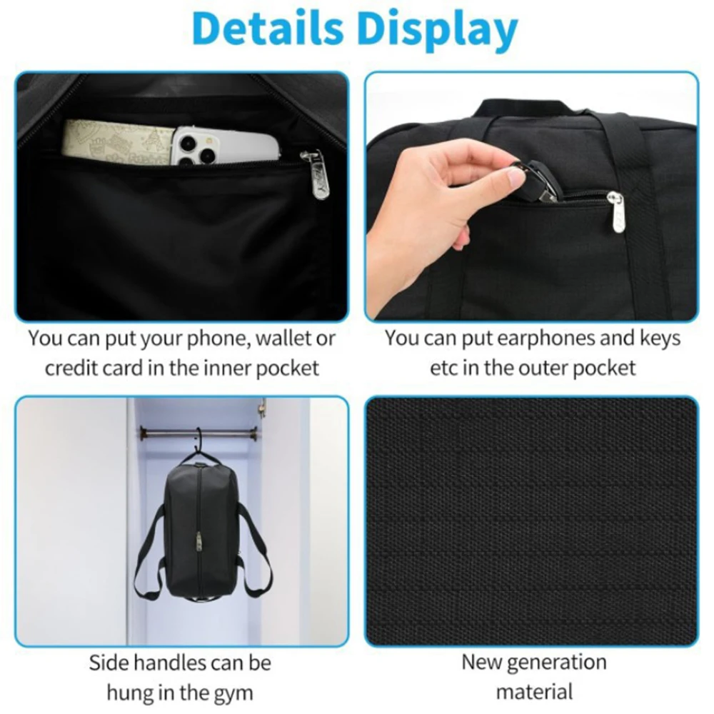 Fitness Bag multifunctional yoga bag Large Capacity fitness gym bag Waterproof Adjustable Shoulder for Travel & Sports