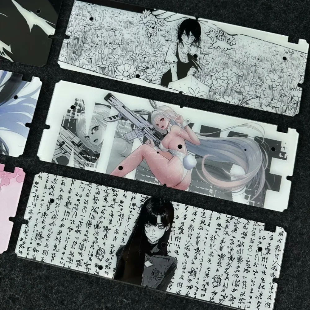 

Чехол Holy60, базовая пластина для клавиатуры, аниме, индивидуальный акриловый чехол для клавиатуры, чехол для 60% прозрачного полимерного чехла, игровой аксессуар «сделай сам», подарок