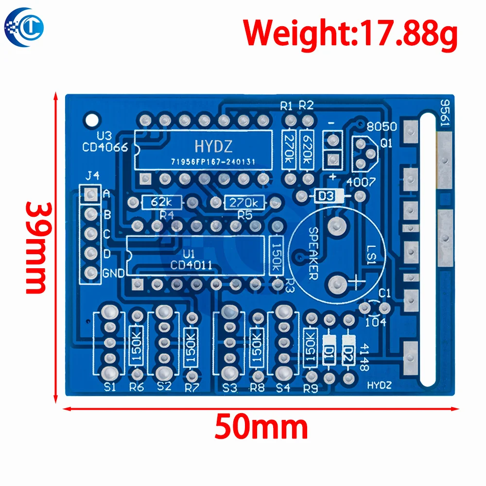 16-Sound DIY Electronic Music Box Soldering Kit, Bird, Animal and Vehicle Sound Effect Module