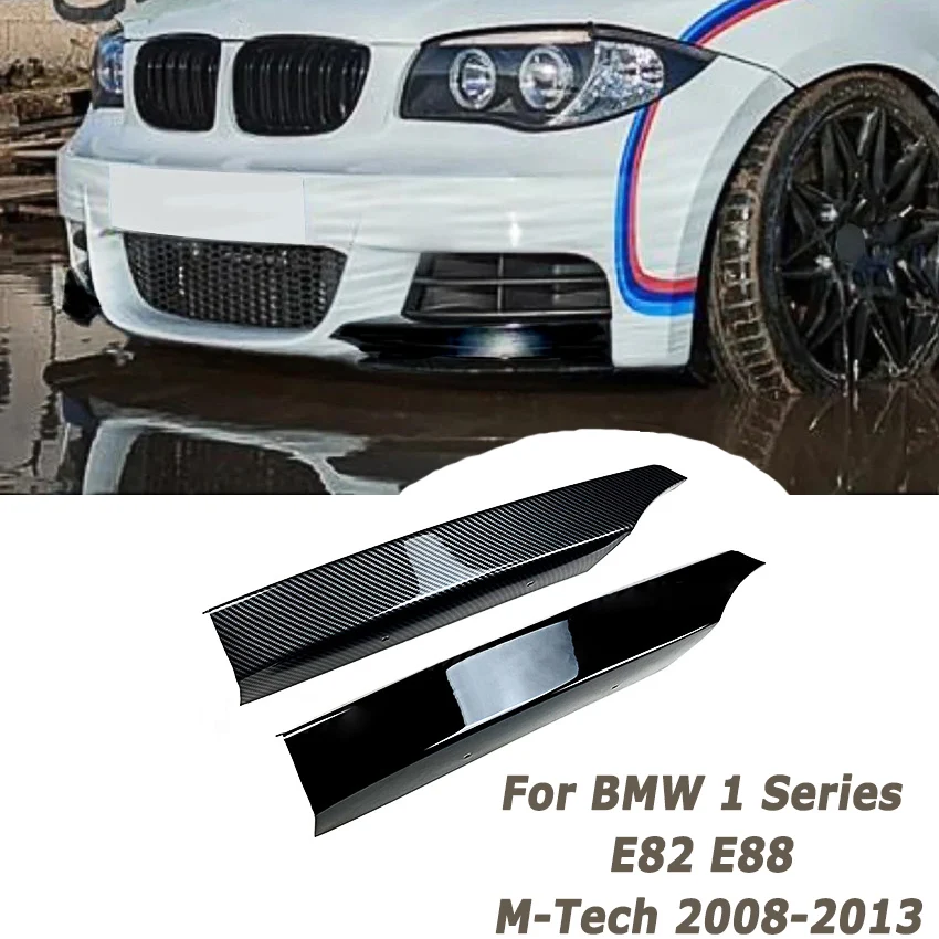 

Car Front Bumper Wrap Corner for BMW 1 Series E82 E88 M-Tech 2008-2013 Diffuser Splitter Cover Auto Aftermarket Parts