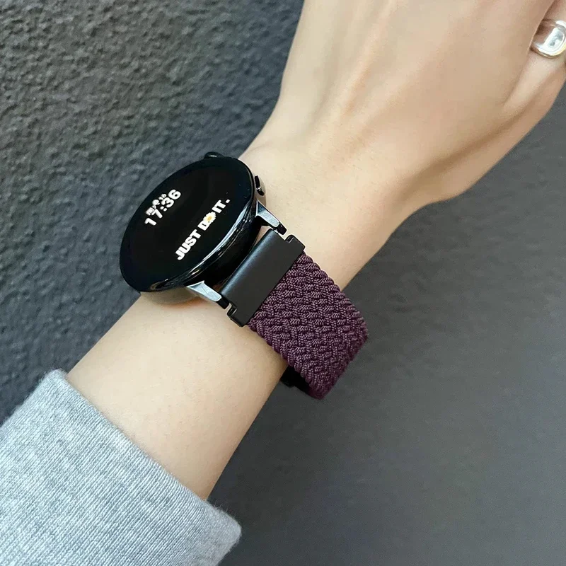 20mm 22mm Strap For Samsung Galaxy Watch 7/FE/6/5/5 pro/4/Classic/3 Braided Bracelet correa Huawei watch GT 2 3 pro 4 watch band image 3