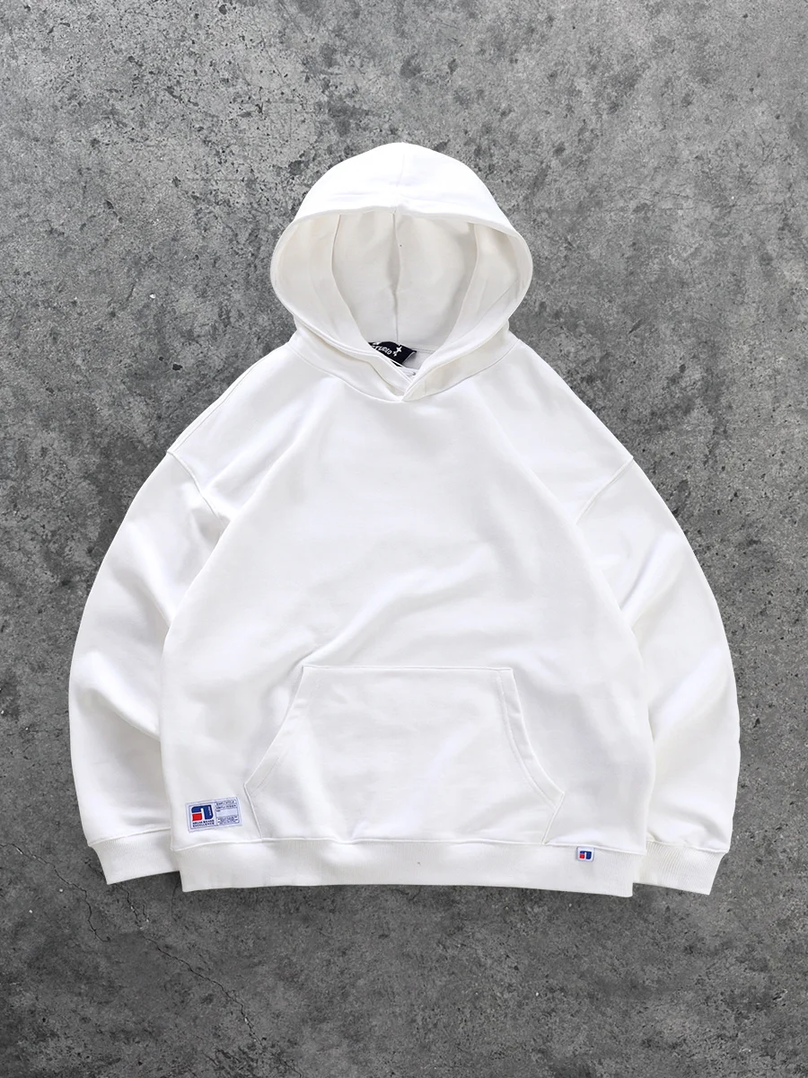 

Heavyweight Hoodie Men's Autumn Winter New Sle American Retro Color Loose Faion Long Sve Trendy Top for Teens