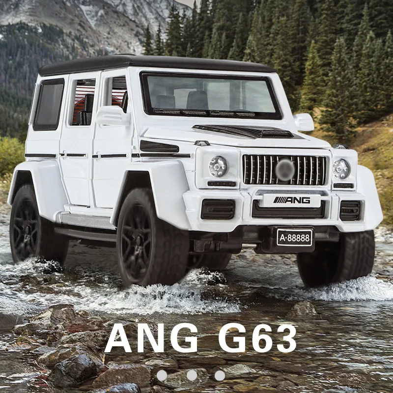 

1:32 alloy G63 model car, simulated sound and light, strong return force, simulated large skylight, Christmas/birthday gift