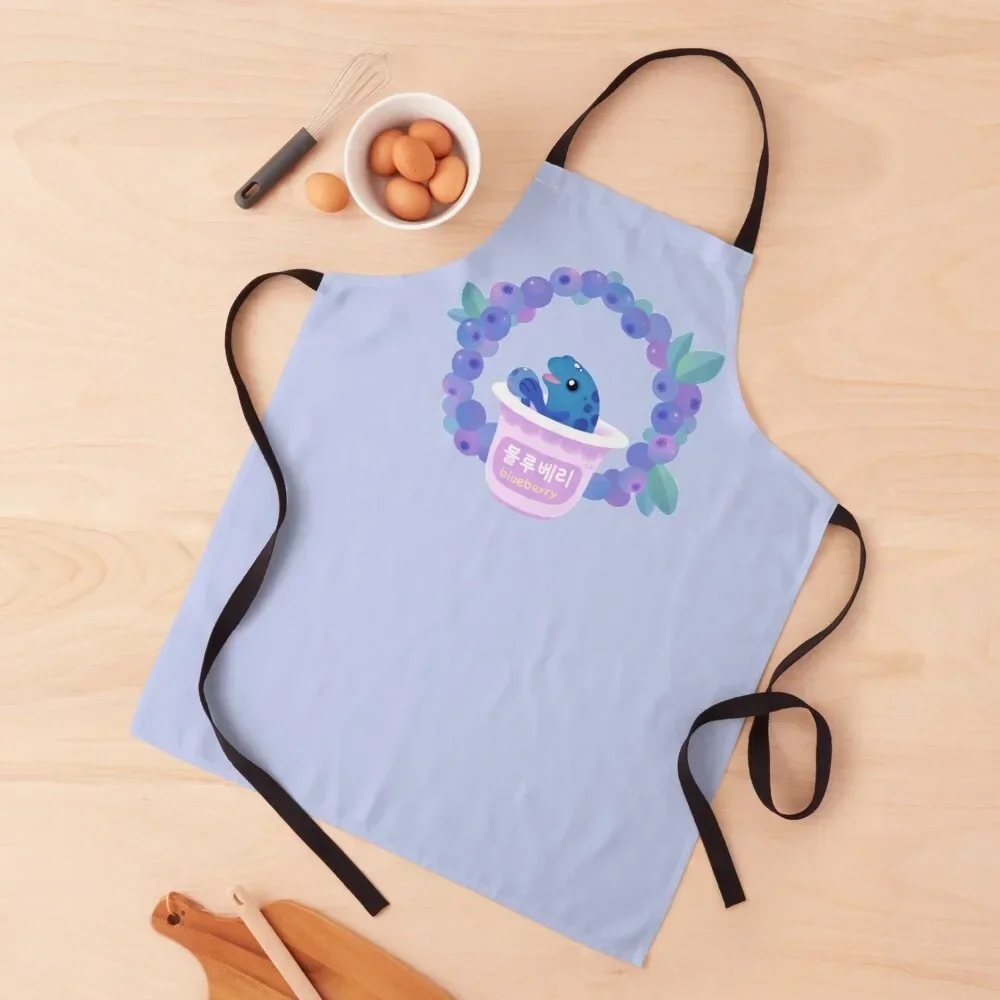 

Blueberry poison yogurt 2 Apron nail tech supplies Kitchen on the wall Restaurant Apron
