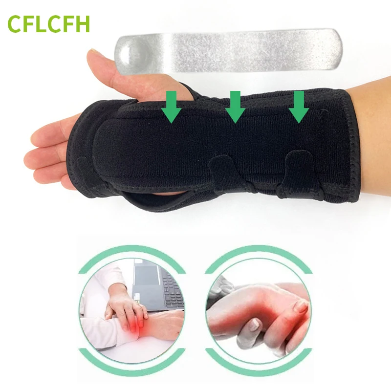 

Wrist Brace Wrist Support Splint Hand Arthritis Carpal Tunnel Wristband Strap With Stays Adjustable Breathable Protector