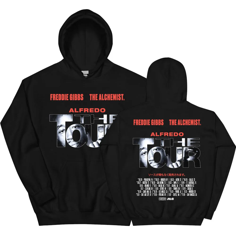 

Freddie Gibbs ALFREDO Tour Hoodies Autumn/Winter Loose Hooded Sweatshirts for Male Warm Fleece Men Women Pullovers Streetwear