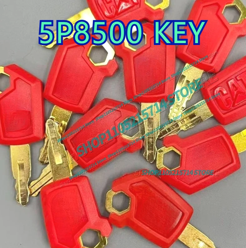 

10/5/1 шт. Новые ключи зажигания 5P8500 для экскаваторов CATE305.5 307 313 320D2GCE2, красный запасной ключ