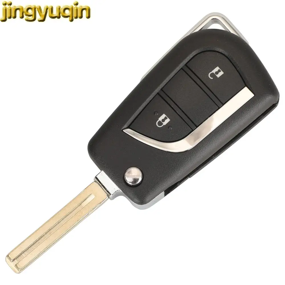 Jingyuqin 2B Car Key Alarm Remote Fob 433MHZ 8A Chip For Toyota Hilux 2015 2016 2017 2018 2019 2020 Yaris 2018-2022 YARis Cross