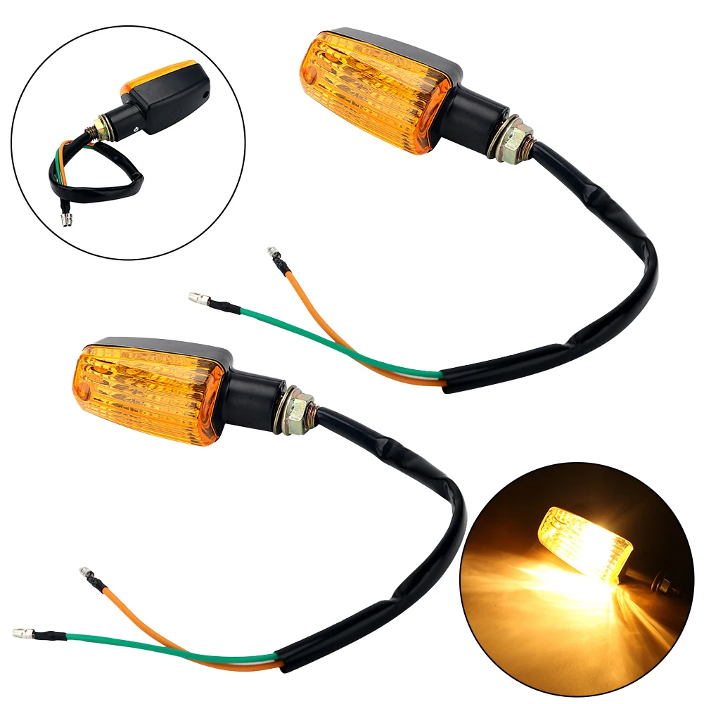 High Visibility 2PCS Motorcycle Turn Signal Lights for Safe Riding on For most For Motorcycles and For Scooters