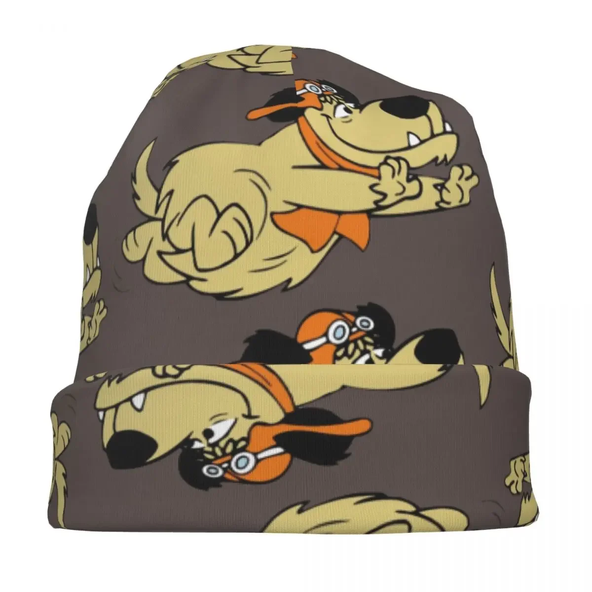 Casual Muttley Cartoon Laughing Laugh Dog Unisex Pullover cap Beanies hat for men and women outdoor hat