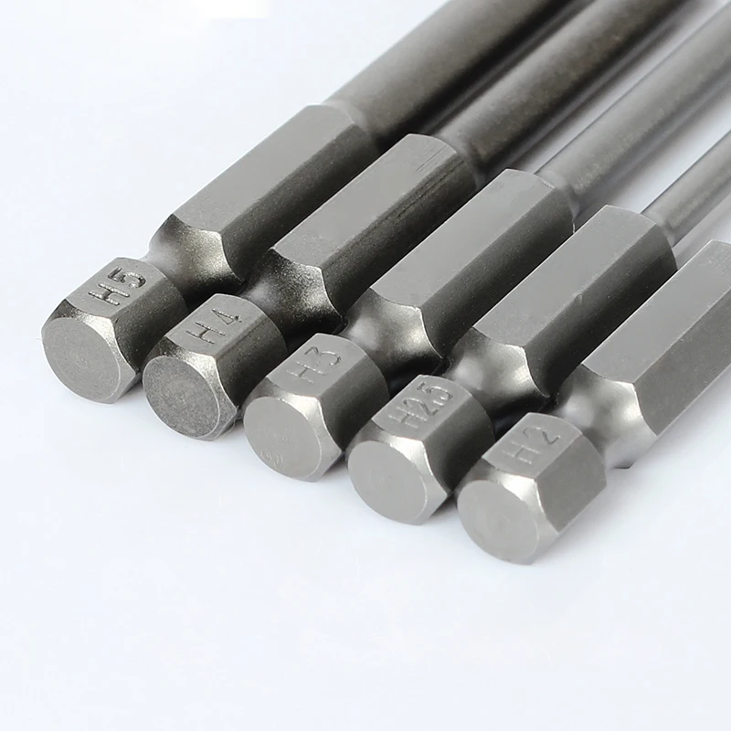Imagem -02 - Bola Final Hex Chave de Fenda Bits Conjunto Metric Allen Hex Bit Bola Magnética Longa Cabeça Driver Bit h2 H2.5 h3 h4 h5 h6 h8 H10 Pcs 150 mm