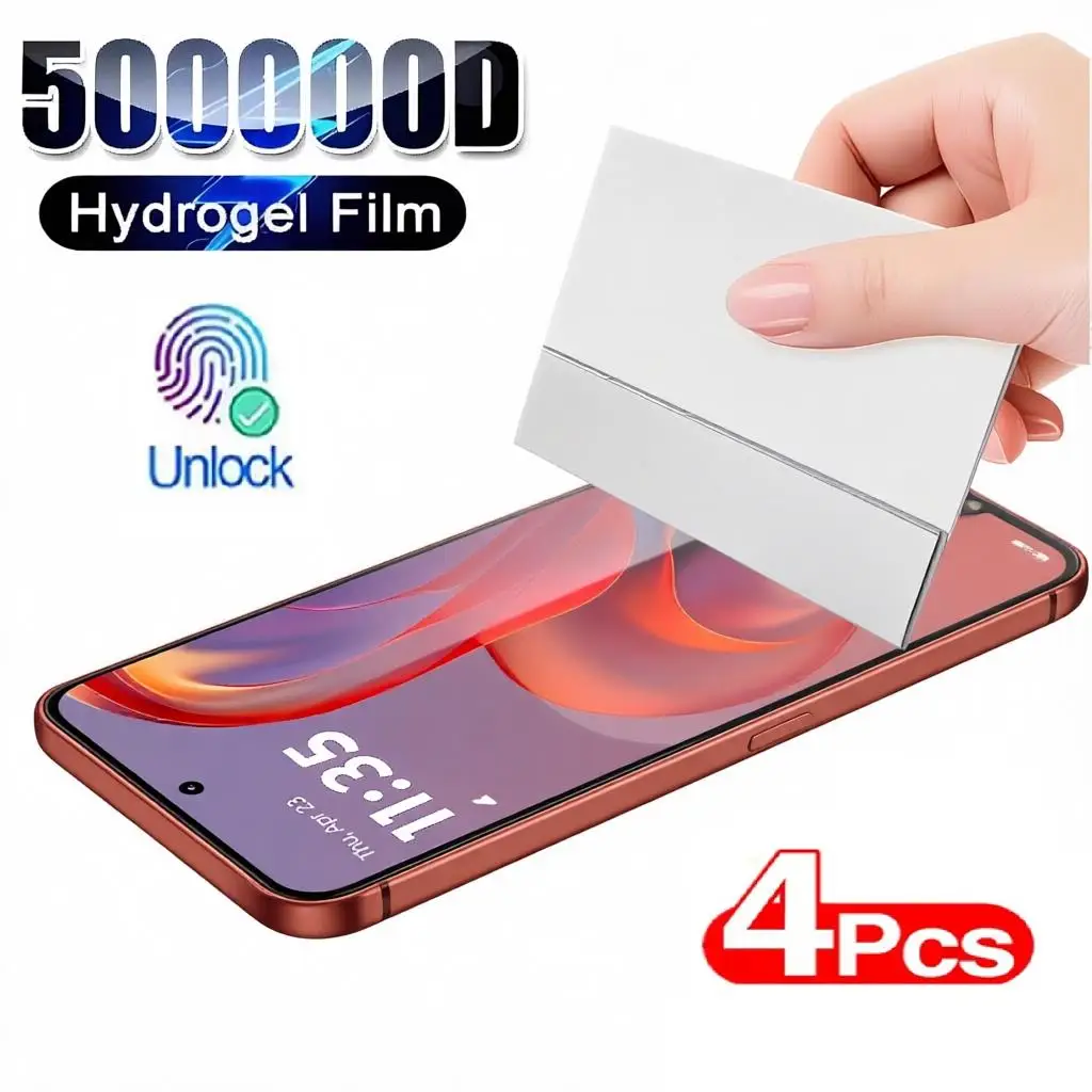 

4Pcs Hydrogel Film For Motorola Moto Edge 60 Fusion 50 Ultra 60 Pro 50 Fusion 40 Pro 30 Neo 50 Pro Screen Protector