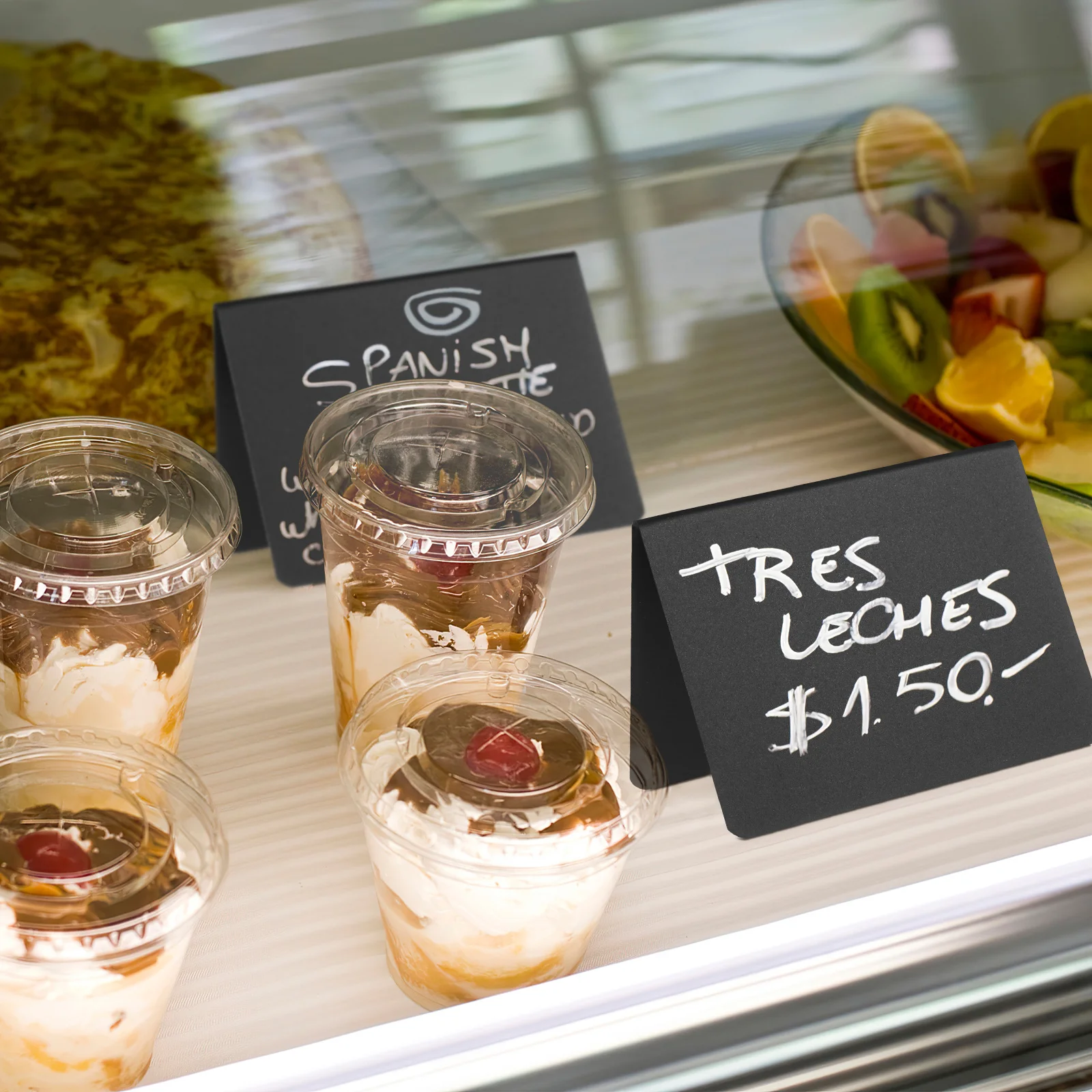 30Pcs Small Blackboard Signs Mini Double Sided Chalkboards Matte Plastic Writing Boards for Table Numbers Food Labels