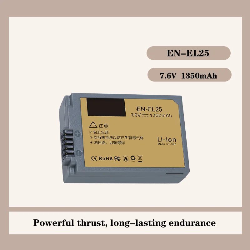 

For Nikon EN EL25 Battery High Capacity For Z50 II Z30 Zfc Mirrorless Camera Long Life Replacement