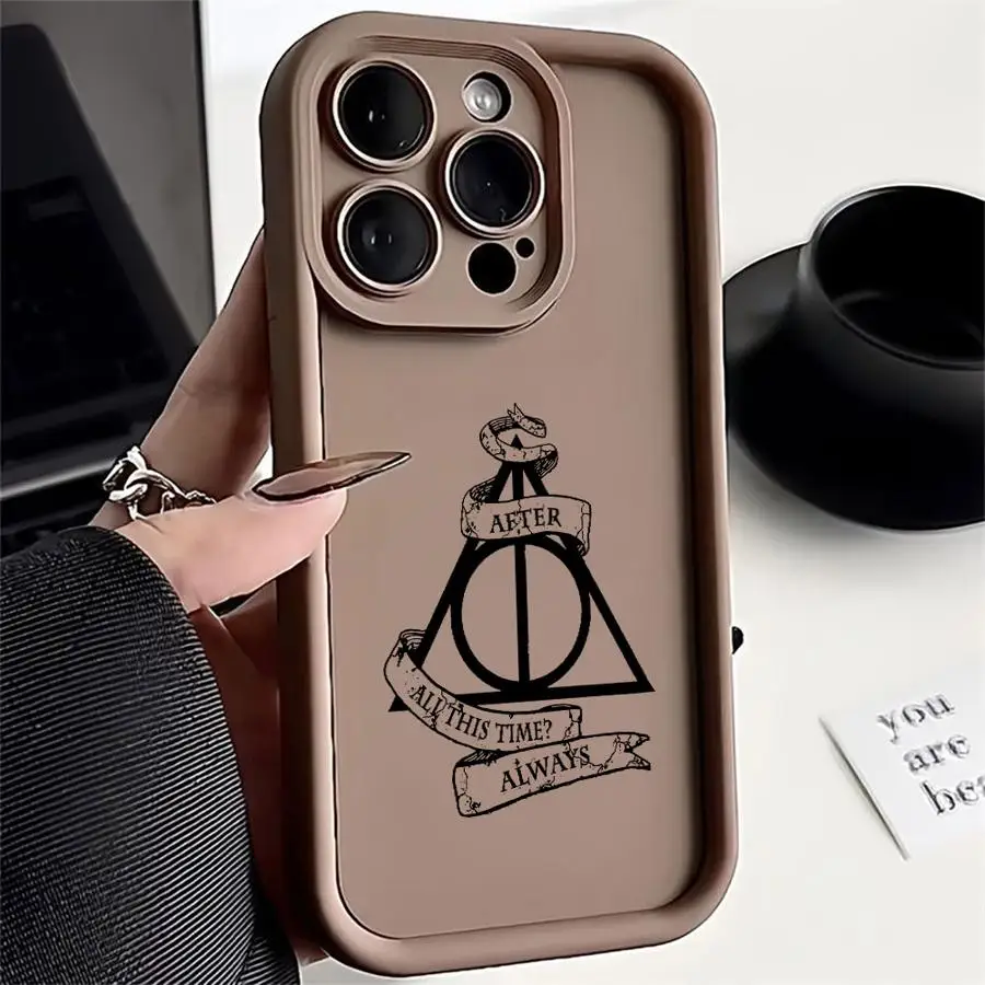 Harrys Potters Silicone Phone Case for Apple iPhone 16 13 15 Pro Max 13 14 Pro 11 7 8 12 Plus X XS XR MAX 14 Plus funda