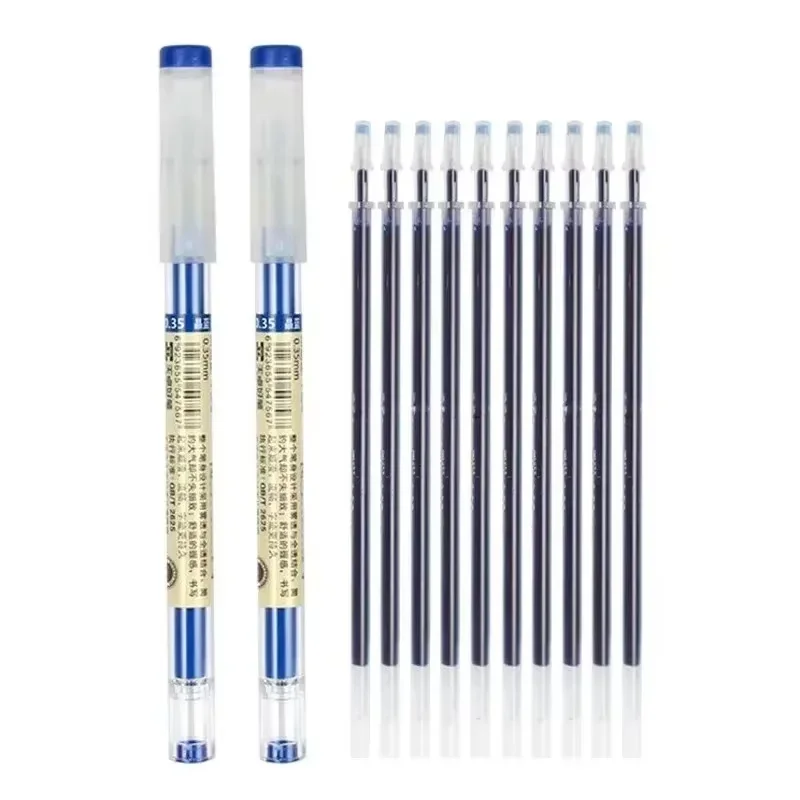54-teiliges Set Japanische Feinschreibstifte 0,35mm Schwarz Blau Rot Tinte Gelstift Kugelschreiber Schule Büro Schüler Schreibwaren