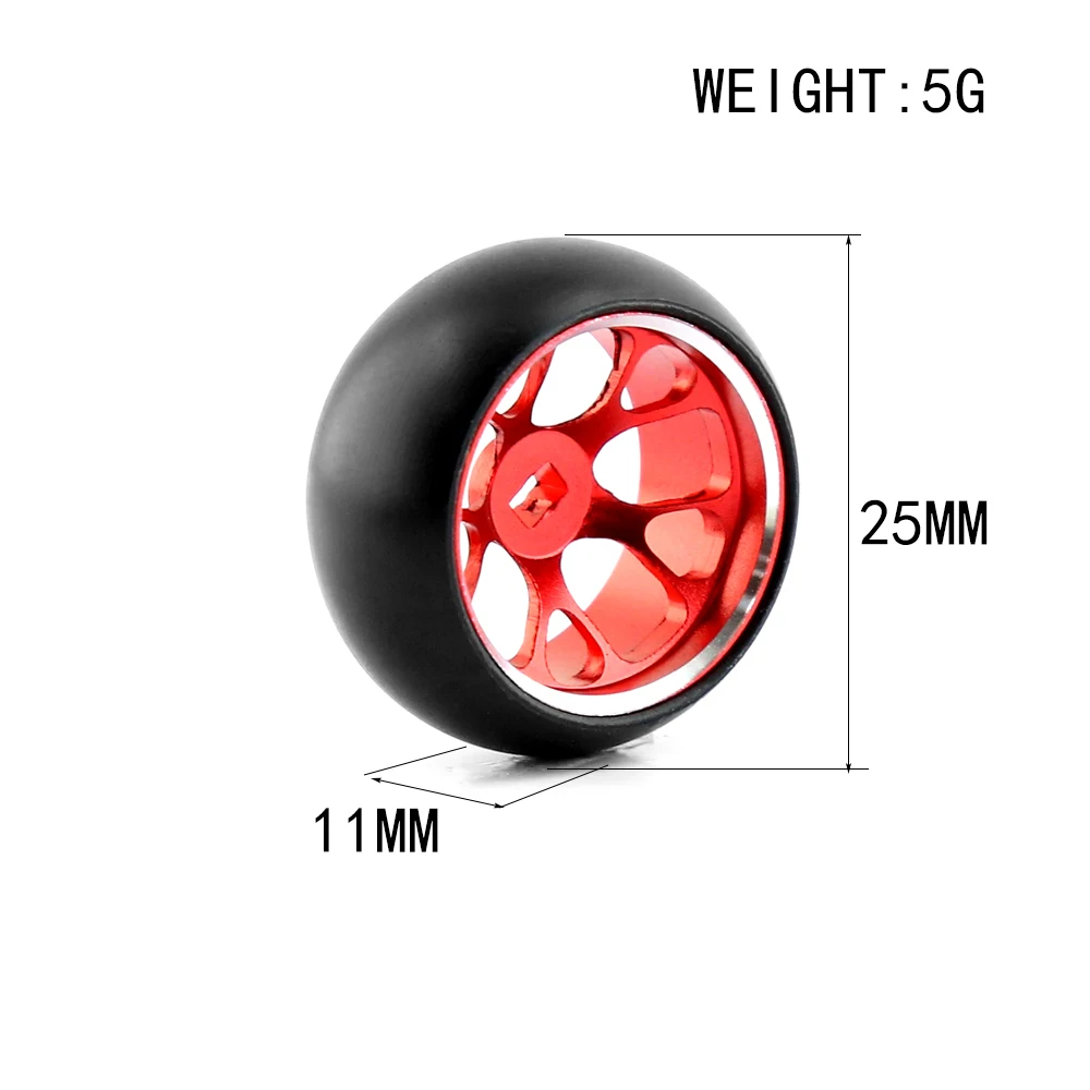 YSIDO 25mm Drift Wielen Banden Voor Wltoys 1/28 k969 k979 k989 k999 P929 P939 iw04m iw02 rm02 rm03 dgawd MINI-Q KYOSHO RC Auto