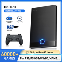 Super Console Retrobat Gaming HDD 60000+ Retro Video Games Emulators for PS2/PS1/PSP/DC/SS/MAME Plug and Play for PC Kid Gift