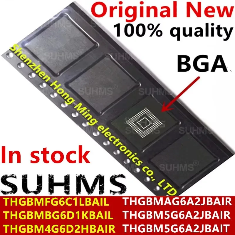 (1 pièce) 100% nouveau THGBMFG6C1LBAIL THGBMBG6D1KBAIL THGBM4G6D2HBAIR THGBMAG6A2JBAIR THGBM5G6A2JBAIR THGBM5G6A2JBAIT BGA