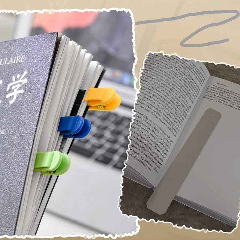Silicone Bookmark Clip Creative Staionery Notebook Page Divider Supplies Book Markers Bookmark Buckle