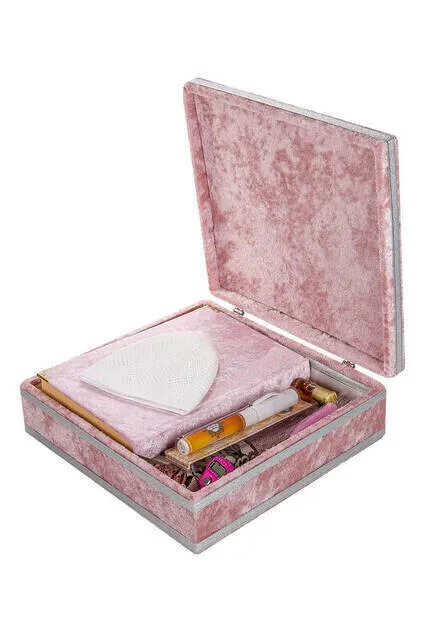 IQRAH Custom Velvet Covered Ark Koran Holy Religious Gift Set