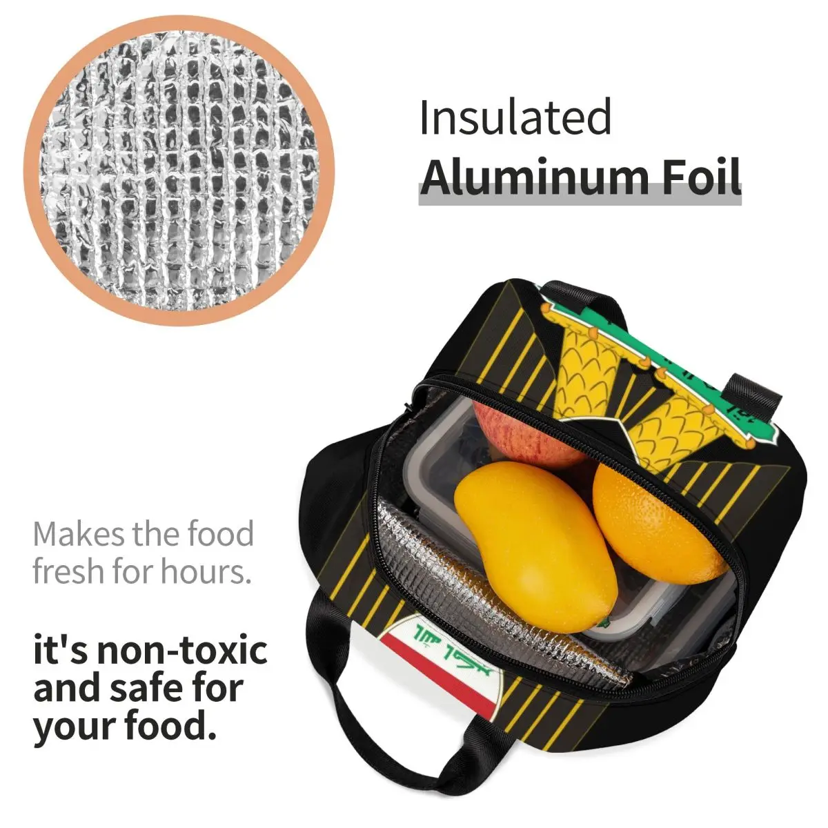 حقائب غداء معزولة بعلم نسر العراق مخصصة للنساء من العراق برايد مبرد حراري محمول صندوق بينتو للأطفال في المدارس