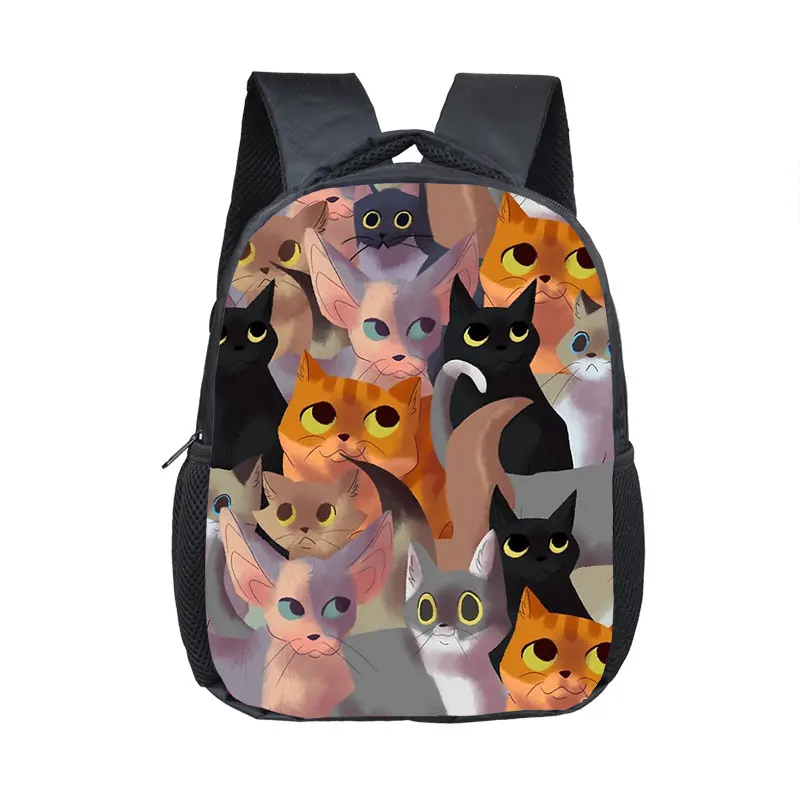 Lustige mona lisa katzen rucksack niedliche katzen schult aschen für kinder ortho pä discher rucksack schult asche im primären kindergarten mini rucksack