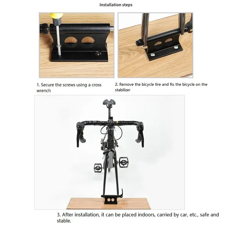 *A91P Bicycle Front Fork Quick-Release Fixed Clip Luggage Rack Car Suv Modified Parking Rack Articles Storage Rack(Silver)