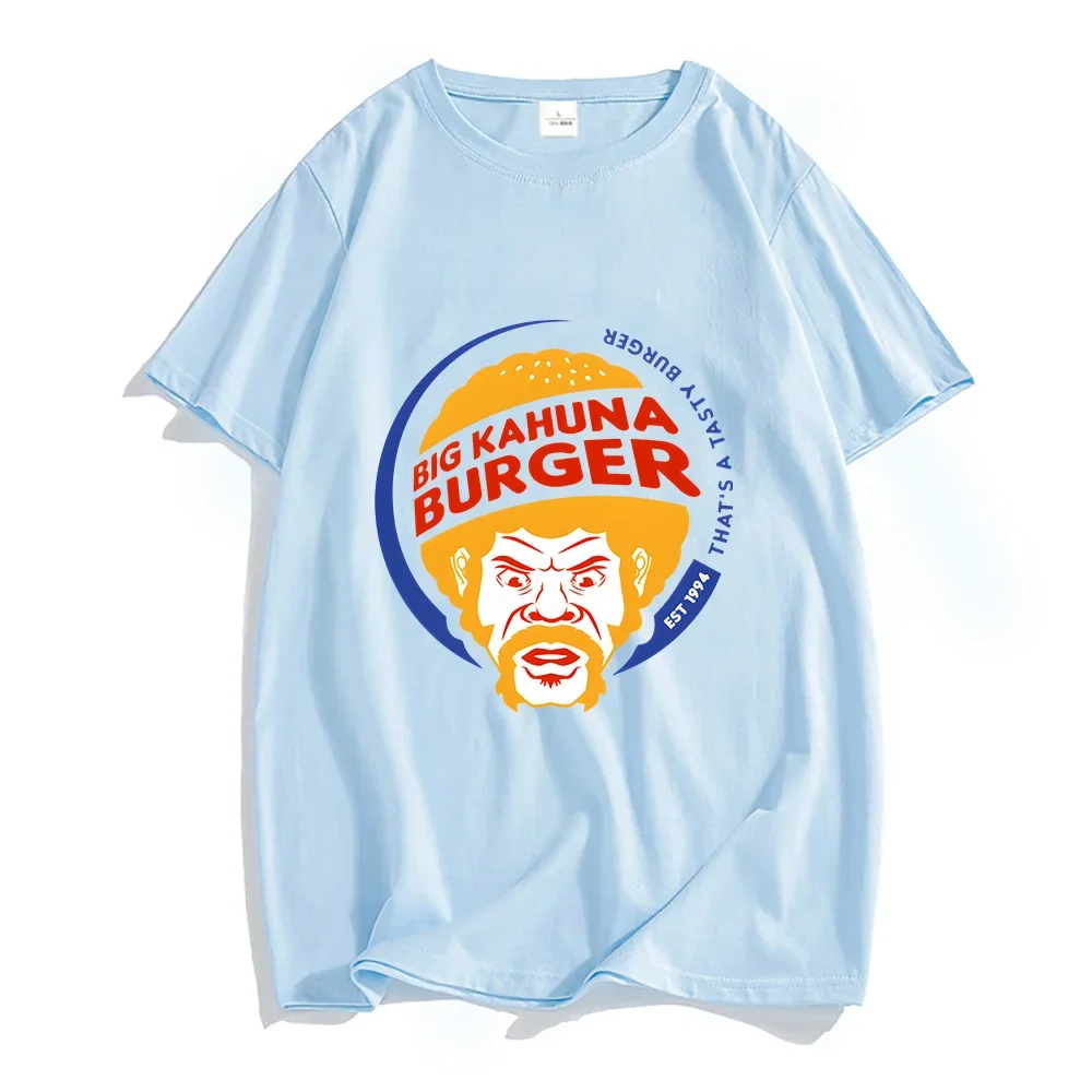 The Big Kahuna Burger Manga/Comic T-shirts Simple and Elegant 100% Cotton Female Unisex Tshirts Short Sleeve O-Neck Four Seasons