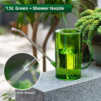 1.5L Gardening Watering Can Large Capacity Detachable Watering Kettle Household Stainless Steel Long Mouth Garden Supplies