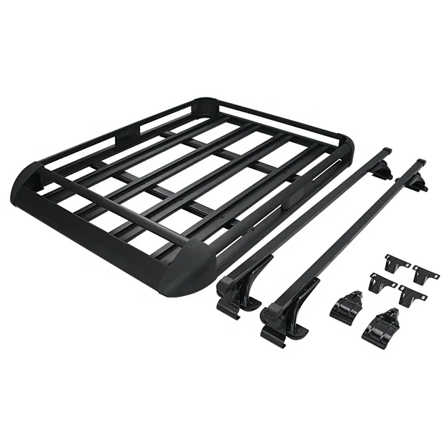 

4x4 Universal Cars Rail Roof Aluminium Cargo Basket Car Roof Luggage Carrier Roof Rack
