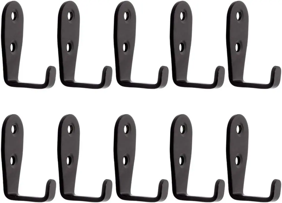 

Stainless Steel Wall Hooks, Heavy Duty Screw On Hooks for Hanging Coats, Towels, Keys, Hats - 10 Pack (L Shape Small)