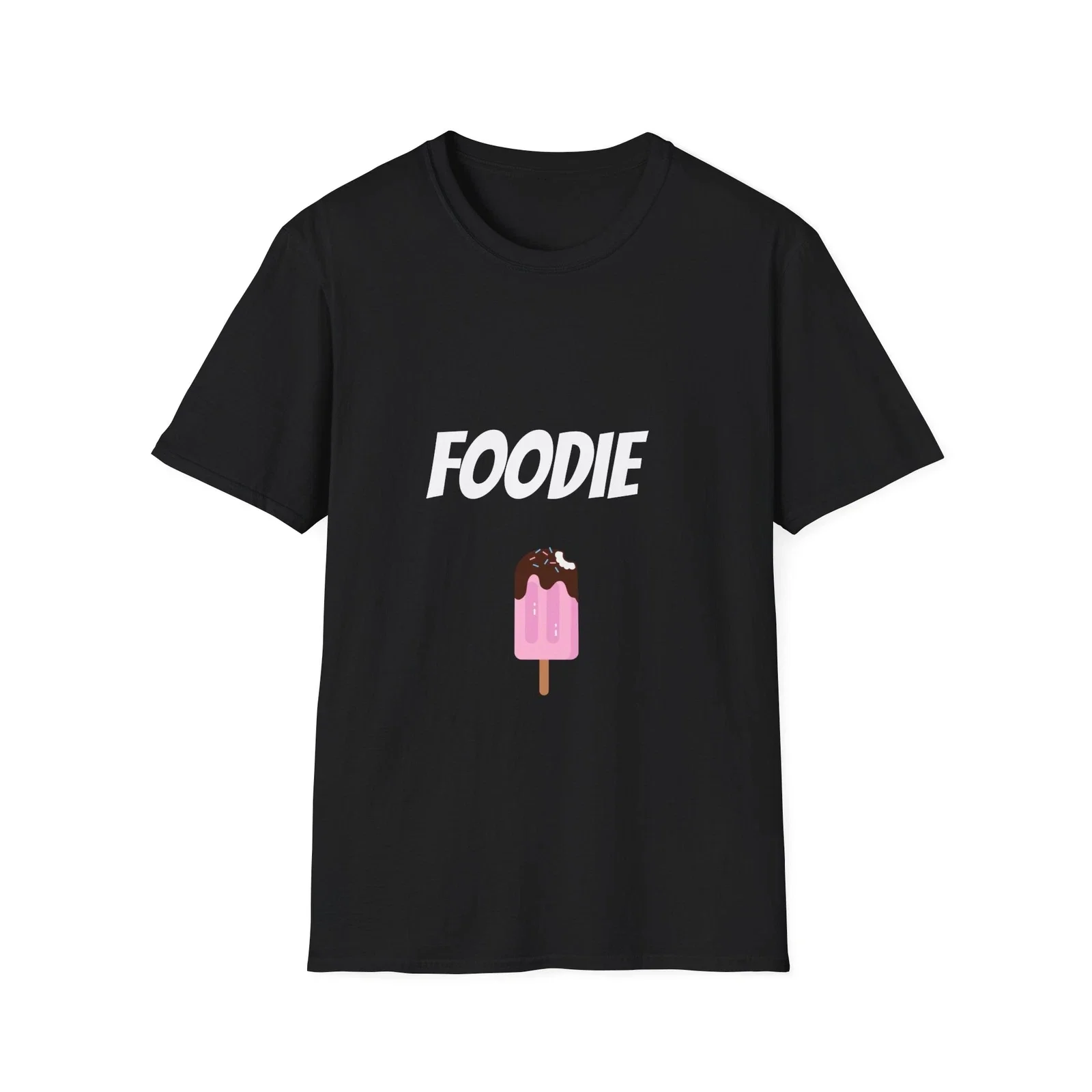 

Foodie Ice Cream Graphic Printing Summer Luxury Brand Pure Cotton Men's and Women's T-shirt Short Sleeve Street Fashion Trend