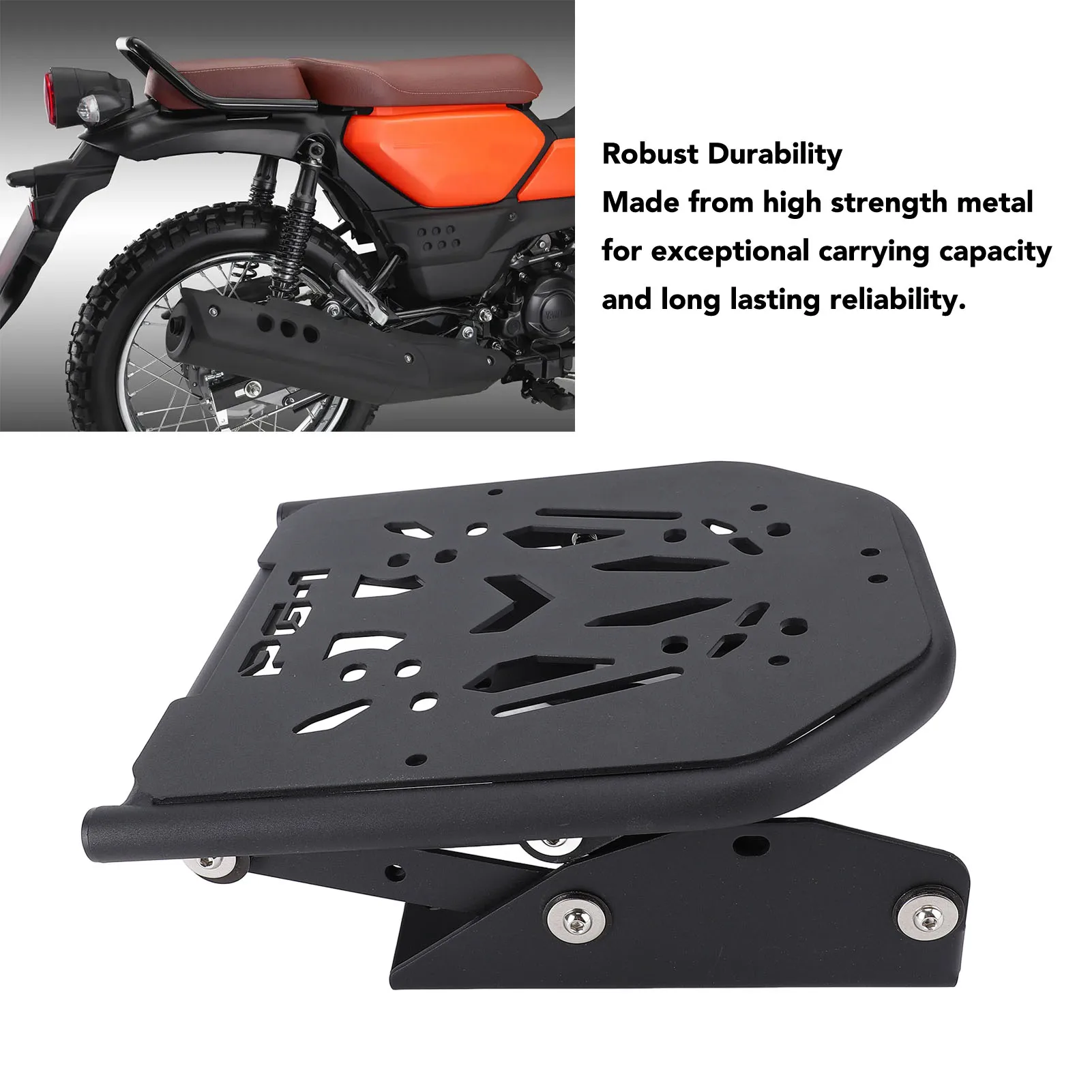 Tail Luggage Storage Rack Adjustable Motorcycle Rear Luggage Rack Unbreakable Black Quick Installation for PG-1 2023 and After