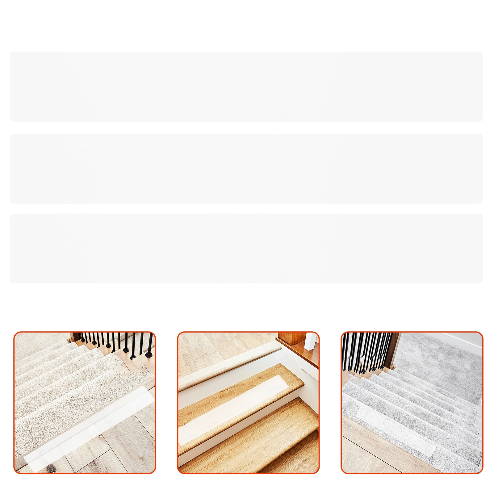 

4 Pcs Tape Non-slip Peel and Stick Floor Tiles Freeze Dryer Trays Indoor Clear Stair Treads Anti Transparent