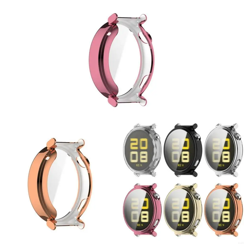 E1PF Case For GT5 42mm Smartwatch TPU Case Shockproof Cover All-Around Protective Bumper Shell