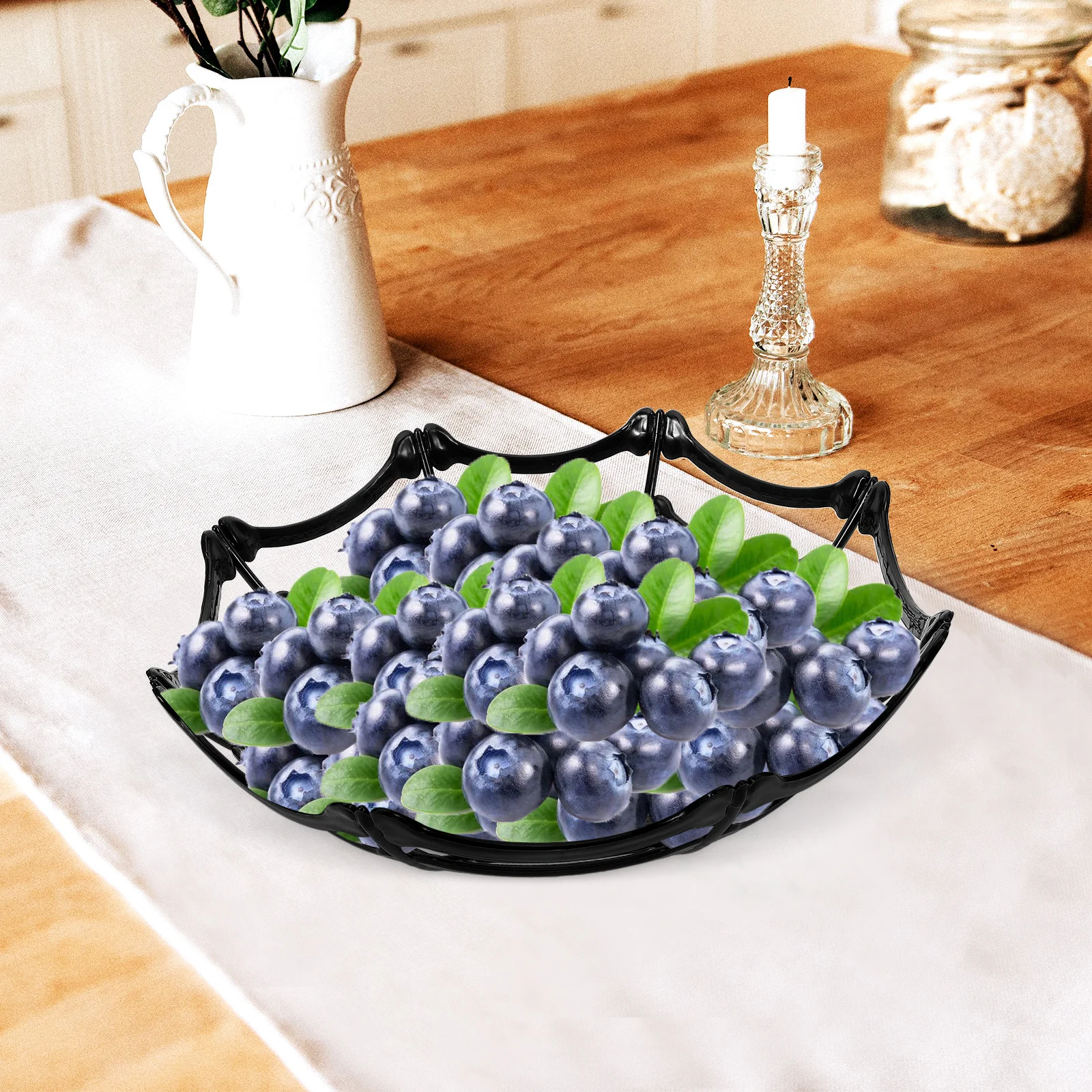 

Spider Web Fruit Basket Plastic Reusable Snack Container for Fried Chicken Fries Vegetables Storage Kitchen Home Decor Serving