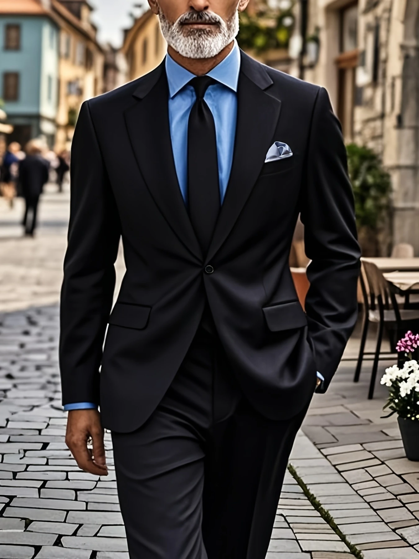 

2pcs Men's Wedding Ceremony Suit Set, Tailored Jacket & Trousers, Great for Groom, Groomsmen And Party