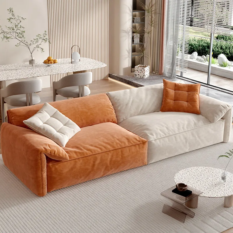 Modern Canape Salon De Luxe House Accessories Lounge European Sofas Comfortable Armrest Designer Relaxing Sofas Bedroom Lazy