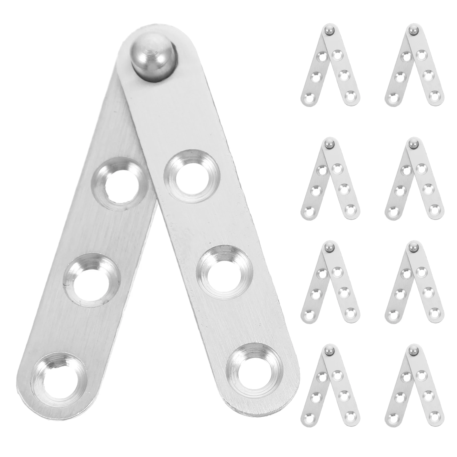 

10 Pcs Hidden Hinge Heavy Duty 201 Stainless Steel Cabinet Door Degree Rotation Furniture Hinges Matte Finish