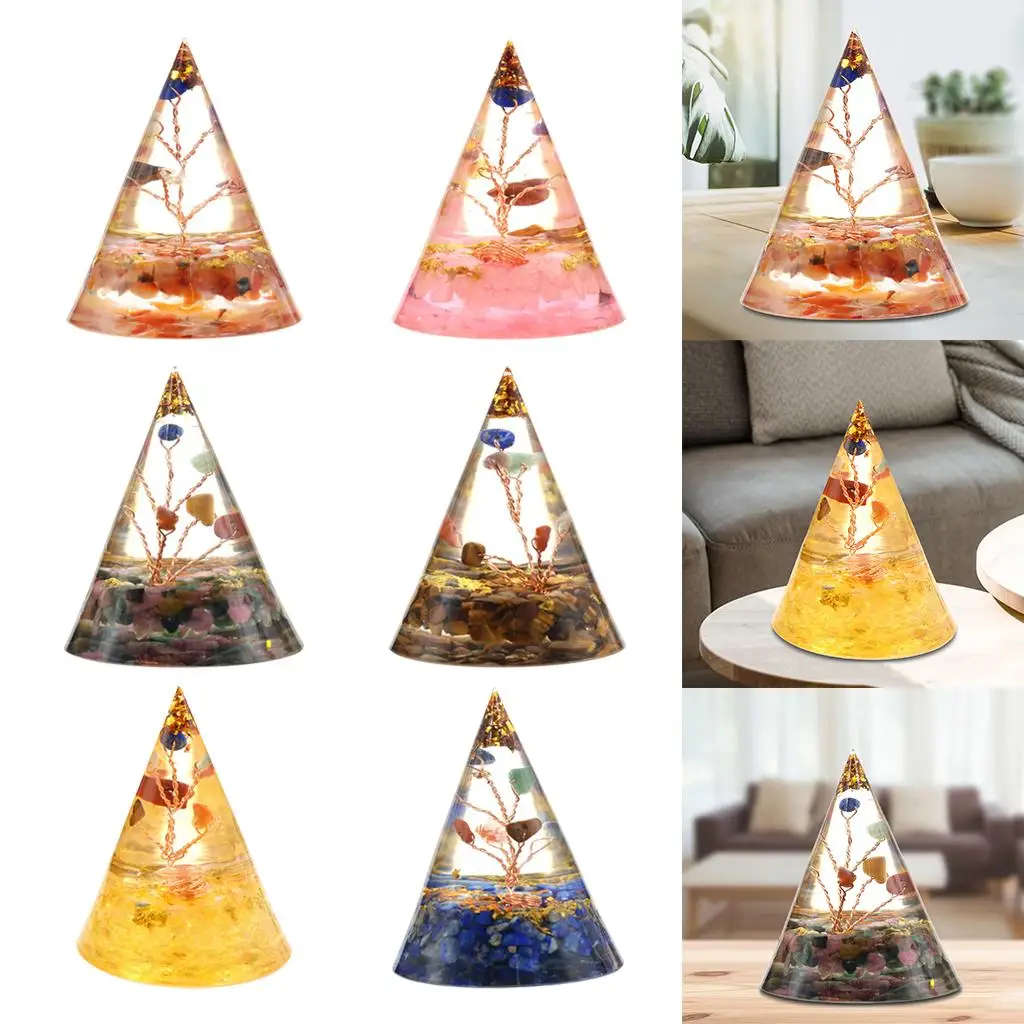 Natural Pyramid Spiritual Gift for Woman Crystals for Meditation Yoga Generation emf