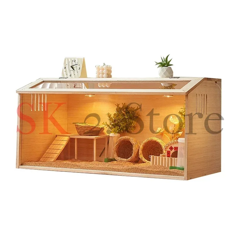 Chicken Brooder Box Sturdy Clear Versatile Lightweight Incubator Small Chicken Coop for Ducks Quails Hamsters Chick Birds