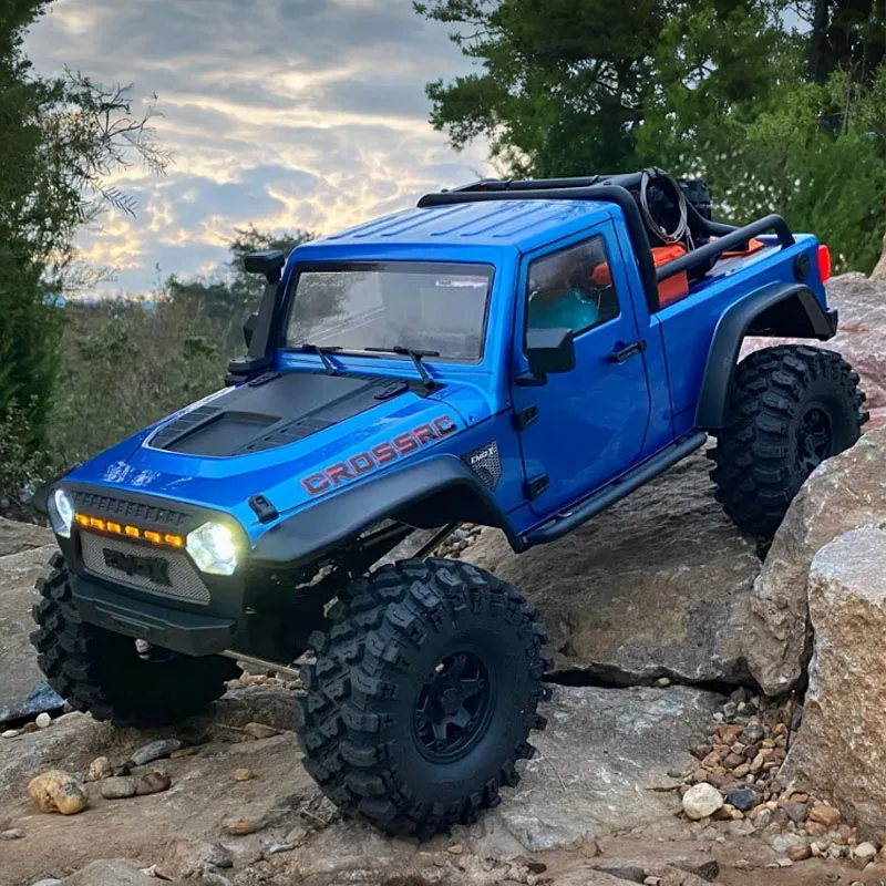 2.4GフルスケールリモートコントロールCrossrc Emo X Rhinoceros 1/8シミュレーション四輪駆動クライミングオフロード車RTRモデル