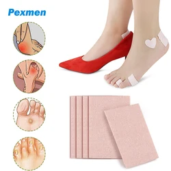 Pexmen-Cinta de Moleskin para aliviar el dolor de pies, almohadillas adhesivas para el talón, Reduce la fricción, herramienta para el cuidado de los pies, 1/2/5 Uds.